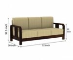 Maharaja Comfort Solid Wood Designer Sofa Set For Living Room - Image 5