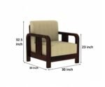 Maharaja Comfort Solid Wood Designer Sofa Set For Living Room - Image 6