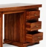 Maharaja Heritage Solid Wood Study Table with Royal Drawer Storage - Image 5