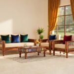 Maharaja Solid Sheesham Wood Luxury Sofa Set with Modern Finish by Sarve Furniture