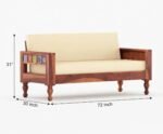 Maharaja Solid Sheesham Wood Luxury Sofa Set with Modern Finish - Image 6