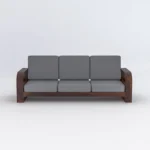 Urban Luxe Solid Wood Sofa Set with Integrated Design - Image 5