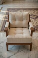 Rajsi Solid Sheesham Wood Designer Sofa Set for Living Room by Sarve Furniture