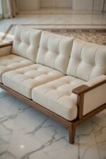 Rajsi Solid Sheesham Wood Designer Sofa Set for Living Room - Image 5