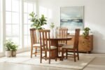 Rajsi Solid Sheesham Wood 4 Seater Dining Set in Walnut Finish by Sarve Furniture