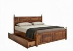 Rajwada Solid Sheesham Wood Premium Bed with Storage by Sarve Furniture - Image 5