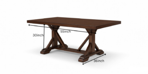 Craft Solid Sheesham Wood  6 Seater Dining Set with Finish - Image 6