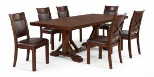 Craft Solid Sheesham Wood  6 Seater Dining Set with Finish - Image 3