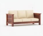 Royale Solid Sheesham Wood Modern Comfort Sofa Set with Modern Finish for Living Room - Image 5