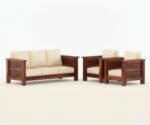 Royale Solid Sheesham Wood Modern Comfort Sofa Set with Modern Finish for Living Room - Image 3
