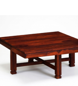 Shahi Smart Solid Sheesham Wood Coffee Table with 4 Hidden Stools - Image 12