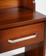 Solid Sheesham Wood Study Desk with Heritage Storage Cabinet for Home Office