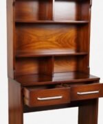 Solid Sheesham Wood Study Desk with Heritage Storage Cabinet - Image 8