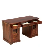 Aldervane Solid Wood Study Table With Elegant Workstation Design - Image 7
