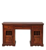 Aldervane Solid Wood Study Table With Elegant Workstation Design - Image 3