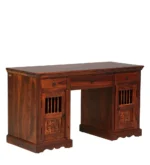 Aldervane Solid Wood Study Table With Elegant Workstation Design - Image 2