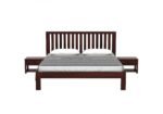 Aldevia Sheesham Wood King Size Bed In Warm Natural Finish - Image 5