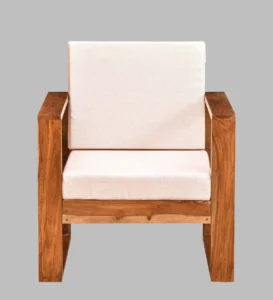 Avenor Sheesham Wood Accent Sofa in Warm Wooden Finish - Image 2
