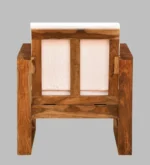 Avenor Sheesham Wood Accent Sofa in Warm Wooden Finish - Image 3