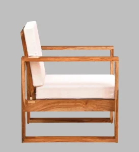 Avenor Sheesham Wood Accent Sofa in Warm Wooden Finish - Image 4
