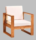 Avenor Sheesham Wood Accent Sofa in Warm Wooden Finish - Image 6