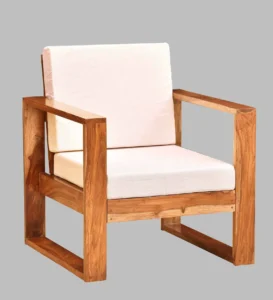 Avenor Sheesham Wood Accent Sofa in Warm Wooden Finish - Image 6