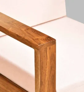 Avenor Sheesham Wood Accent Sofa in Warm Wooden Finish - Image 7