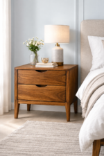 Avermont Solid Wood Bedside Table With Drawer