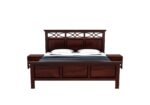 Avrienne Sheesham Wood King Size Bed In Provincial Finish - Image 6
