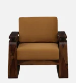 Avyra Solid Wood Lounge Sofa with Premium Fabric Upholstery - Image 7