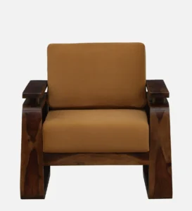 Avyra Solid Wood Lounge Sofa with Premium Fabric Upholstery - Image 7