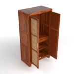 Bergen Solid Sheesham Wood Wardrobe in Warm Natural Finish - Image 7