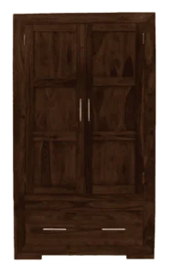 Brayden Solid Wood Wardrobe with Elegant Wooden Detailing - Image 4