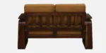 Brevano Solid Wood Sofa with Textured Fabric Upholstery - Image 5