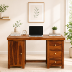 Breviana Wooden Study Desk With Spacious Contemporary Workspace