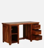 Breviana Wooden Study Desk With Spacious Contemporary Workspace - Image 2