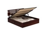 Caldrin Solid Wood King Size Bed With Ample Storage - Image 3