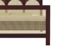 Calviero Solid Wood King Size Bed With Stylish Panel Headboard - Image 2