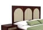 Calviero Solid Wood King Size Bed With Stylish Panel Headboard - Image 4