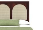 Calviero Solid Wood King Size Bed With Stylish Panel Headboard - Image 5