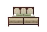 Calviero Solid Wood King Size Bed With Stylish Panel Headboard - Image 6