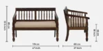 Calviro Contemporary Sofa with Cushioned Seat and Backrest - Image 4