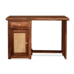 Cavellon Solid Wood Writing Table With Refined Natural Finish - Image 5