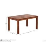 Cavendish Wooden 6 Seater Dining Table & Chair Set - Image 2