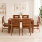 Cavendish Wooden 6 Seater Dining Table & Chair Set