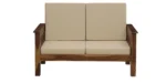 Elarvo Solid Wood Lounge Sofa with Comfortable Fabric Cushions - Image 2