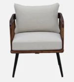 Elyven Sheesham Wood Accent Chair in Natural Rustic Finish - Image 5