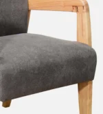 Kavero Sheesham Wood 1 Seater Sofa in Natural Honey Finish - Image 6