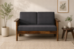 Kervano Modern Fabric Sofa with Refined Wooden Frame