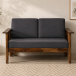 Kervano Modern Fabric Sofa with Refined Wooden Frame